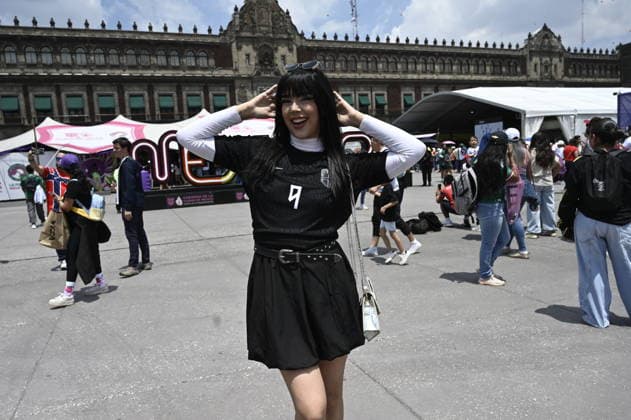 Norway v England FIFA Fan Festival - FIFA World Cup, WM, Weltmeisterschaft, Fussball 2026 A Norway football fan attends the FIFA World Cup Fan Festival in Mexico City to watch the FIFA World Cup 2026 quarter-final match between England and Norway on a giant screen on July 11, 2026, in Mexico City, Mexico. (Photo by Carlos Tischler Eyepix Group) Copyright: xCarlosxTischler EyepixxGroupx CT_11072026_192738
