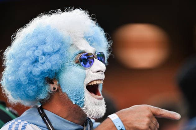 Fan of Argentina cheers in the stands during a FIFA Men’s World Cup 2026 quarter-final football match between Argentina and Switzerland at Kansas City Stadium, in Kansas City on July 11th 2026 (Photo by Nayra Halm SPP)  Copyright: xNayraxHalm SPPx Sportspressphoto_SPR189504