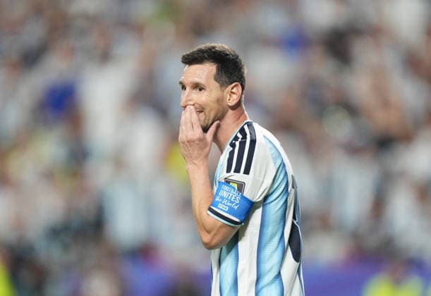 Lionel Andres Messi (Argentina) during Argentina and Switzerland, Quarter final FIFA World Cup, WM, Weltmeisterschaft, Fussball 2026, Kansas Stadium, Kansas, USA on July 11, 2026. Thor Wegner DeFodi Images. (Photo by DeFodi Images) - *** Lionel Andres Messi of Argentina during the quarterfinal match between Argentina and Switzerland at the 2026 FIFA World Cup, Kansas Stadium, Kansas, USA, on July 11, 2026. Photo by Thor Wegner, DeFodi Images