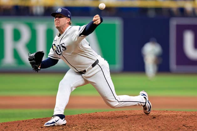 July 11, 2026, St. Petersburg, Florida, USA: Tampa Bay Rays pitcher Garrett Cleavinger (60) delivers a pitch during an MLB, Baseball Herren, USA game against the Seattle Mariners on July 11, 2026 at Tropicana Field. The Rays beat the Mariners 6-1. MLB 2026: Tampa Bay Rays 6 : 1 Seattle Mariners  - ZUMAh180 20260711_zsp_h180_096 Copyright: xKimxHukarix