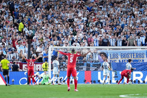 Emiliano Martinez of Argentina looks dejected during a FIFA Men’s World Cup 2026 quarter-final football match between Argentina and Switzerland at Kansas City Stadium, in Kansas City on July 11th 2026 (Photo by Alexandra Fechete SPP)  Copyright: xAlexandraxFechete SPPx Sportspressphoto_SPR189557
