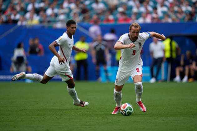 July 11, 2026, Miami Gardens, Florida, USA: Forward Harry Kane (9) of England during the quarterfinal match between England and Norway at Miami Stadium. England defeated Norway 2-1. World Cup 2026: Quarterfinal: England 2 : 1 Norway  - ZUMAd212 20260711_zsp_d212_014 Copyright: xRichardxDolex