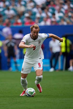 July 11, 2026, Miami Gardens, Florida, USA: Forward Harry Kane (9) of England during the quarterfinal match between England and Norway at Miami Stadium. England defeated Norway 2-1. World Cup 2026: Quarterfinal: England 2 : 1 Norway  - ZUMAd212 20260711_zsp_d212_017 Copyright: xRichardxDolex