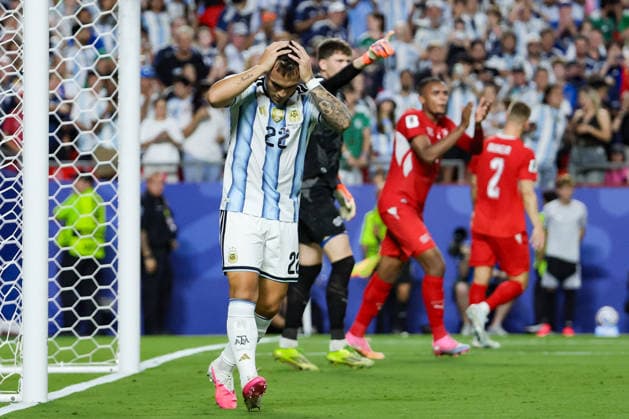 Lautaro Martinez of Argentina reacts during a FIFA Men’s World Cup 2026 quarter-final football match between Argentina and Switzerland at Kansas City Stadium, in Kansas City on July 11th 2026 (Photo by Leo Barrilari SPP)  Copyright: xLeoxBarrilari SPPx Sportspressphoto_SPR189627