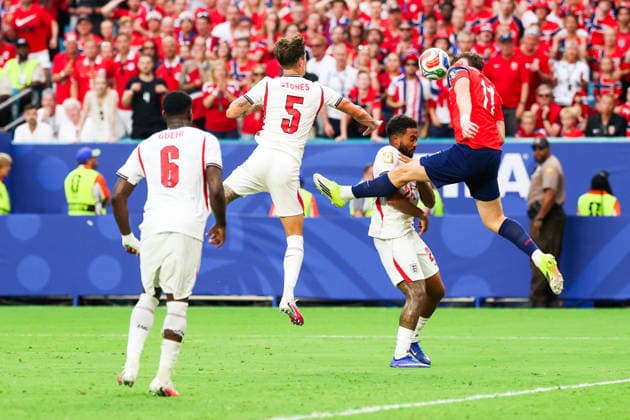 July 11, 2026, Miami, Fl, United States: Jorgen Strand Larsen player of Norway during the FIFA World Cup, WM, Weltmeisterschaft, Fussball quarterfinal match between Norway and England, at Miami Stadium, in Florida, United States, on Saturday, July 11, 2026. FIFA World Cup 2026 - Quarterfinals - Norway V England  - ZUMAv122 20260711_aap_v122_034 Copyright: xWilliamxVolcovx