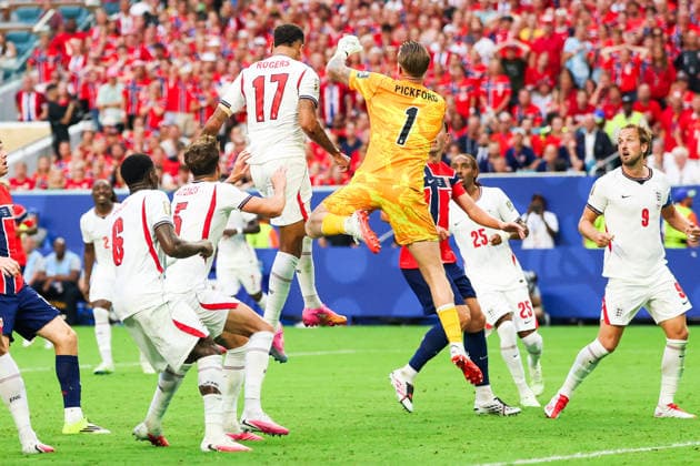 July 11, 2026, Miami, Fl, United States: Jordan Pickford Goalkeeper of England during the FIFA World Cup, WM, Weltmeisterschaft, Fussball quarterfinal match between Norway and England, at Miami Stadium, in Florida, United States, on Saturday, July 11, 2026. FIFA World Cup 2026 - Quarterfinals - Norway V England  - ZUMAv122 20260711_aap_v122_073 Copyright: xWilliamxVolcovx