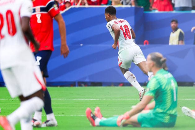 July 11, 2026, Miami, Fl, United States: Jude Bellingham player of England celebrates his goal during the FIFA World Cup, WM, Weltmeisterschaft, Fussball quarterfinal match between Norway and England, at Miami Stadium, in Florida, United States, on Saturday, July 11, 2026. FIFA World Cup 2026 - Quarterfinals - Norway V England  - ZUMAv122 20260711_aap_v122_123 Copyright: xWilliamxVolcovx