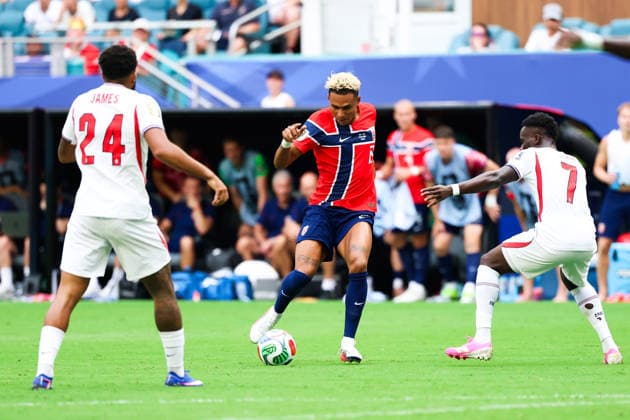 July 11, 2026, Miami, Fl, United States: Oscar Bobb player of Norway during the FIFA World Cup, WM, Weltmeisterschaft, Fussball quarterfinal match between Norway and England, at Miami Stadium, in Florida, United States, on Saturday, July 11, 2026. FIFA World Cup 2026 - Quarterfinals - Norway V England  - ZUMAv122 20260711_aap_v122_131 Copyright: xWilliamxVolcovx