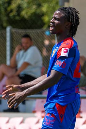 11 07 2026, Basel, Nachwuchs Campus, Friendly: FC Basel - FC Winterthur, Evann Seyram Junior Senaya of Basel *** July 11, 2026, Basel, Youth Campus, Friendly Match: FC Basel vs. FC Winterthur, Evann Seyram Junior Senaya of Basel Copyright: xJustPictures.ch PascalxvonxBürenx jp-en-PaVoB-Pavo_Fotografie-03529