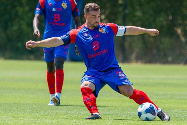11 07 2026, Basel, Nachwuchs Campus, Friendly: FC Basel - FC Winterthur, Xherdan Shaqiri of Basel in action *** July 11, 2026, Basel, Youth Campus, Friendly Match: FC Basel vs. FC Winterthur, Xherdan Shaqiri of Basel in action Copyright: xJustPictures.ch PascalxvonxBürenx jp-en-PaVoB-Pavo_Fotografie-02989