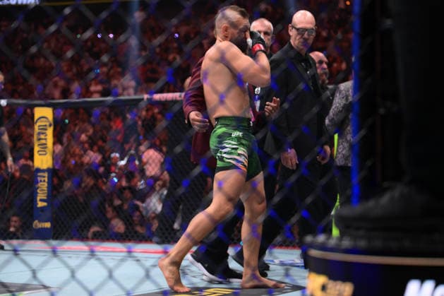 July 11, 2026, Las Vegas, Nevada, USA: CONOR MCGREGOR emotional after the fight result during UFC 329 at the T-Mobile Arena in Las Vegas. UFC 329: Max Holloway Defeated Conor McGregor By TKO  - ZUMAo117 20260711_zsp_o117_080 Copyright: xMikaelxOnax