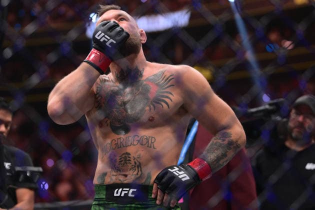 July 11, 2026, Las Vegas, Nevada, USA: CONOR MCGREGOR emotional after the fight result during UFC 329 at the T-Mobile Arena in Las Vegas. UFC 329: Max Holloway Defeated Conor McGregor By TKO  - ZUMAo117 20260711_zsp_o117_089 Copyright: xMikaelxOnax