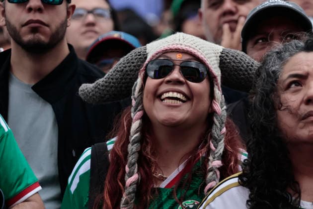 July 11, 2026, Mexico City, Cdmx, Mexico: In a closely contested match between the England and Norway national teams, hundreds of Mexican fansÃ¢â‚¬supporters of the Vikings and their star player Erling HaalandÃ¢â‚¬had to accept the English team s victory; goals from Jude Bellingham knocked the Nordic side out of the 2026 FIFA World Cup, WM, Weltmeisterschaft, Fussball The Mexican fans arrived at the Fan Festival wearing the famous Vikings team jerseys, face paint, and flagsÃ¢â‚¬with some even sporting horned helmetsÃ¢â‚¬and they even performed a rowing motion in Mexico City s ZoÂ³calo. Norway Is Eliminated From The World Cup..  - ZUMAp204 0861356782st Copyright: xJosuexPerezx