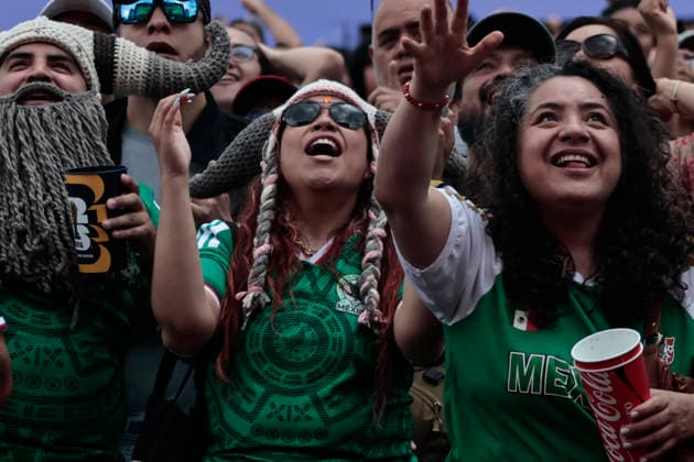 July 11, 2026, Mexico City, Cdmx, Mexico: In a closely contested match between the England and Norway national teams, hundreds of Mexican fansÃ¢â‚¬supporters of the Vikings and their star player Erling HaalandÃ¢â‚¬had to accept the English team s victory; goals from Jude Bellingham knocked the Nordic side out of the 2026 FIFA World Cup, WM, Weltmeisterschaft, Fussball The Mexican fans arrived at the Fan Festival wearing the famous Vikings team jerseys, face paint, and flagsÃ¢â‚¬with some even sporting horned helmetsÃ¢â‚¬and they even performed a rowing motion in Mexico City s ZoÂ³calo. Norway Is Eliminated From The World Cup..  - ZUMAp204 0861356796st Copyright: xJosuexPerezx