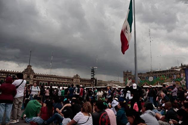 July 11, 2026, Mexico City, Cdmx, Mexico: In a closely contested match between the England and Norway national teams, hundreds of Mexican fansÃ¢â‚¬supporters of the Vikings and their star player Erling HaalandÃ¢â‚¬had to accept the English team s victory; goals from Jude Bellingham knocked the Nordic side out of the 2026 FIFA World Cup, WM, Weltmeisterschaft, Fussball The Mexican fans arrived at the Fan Festival wearing the famous Vikings team jerseys, face paint, and flagsÃ¢â‚¬with some even sporting horned helmetsÃ¢â‚¬and they even performed a rowing motion in Mexico City s ZoÂ³calo. Norway Is Eliminated From The World Cup..  - ZUMAp204 0861356803st Copyright: xJosuexPerezx