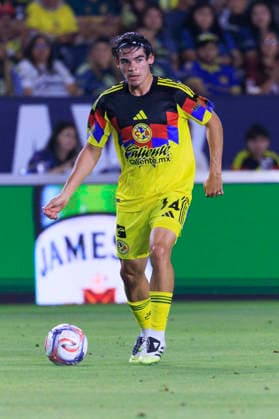 July 11, 2026, Carson, California, USA: Dagoberto Espinoza 34 of Club America during their International Friendly, Länderspiel, Nationalmannschaft game against the LA Galaxy on Saturday July 11, 2026 at the Dignity Health Sports Park Stadium in Carson, California. Galaxy defeat America, 1-0. ARIANA RUIZ PI LA Galaxy Vs. Club America  - ZUMAp124 20260711_zaa_p124_022 Copyright: xArianaxRuizx