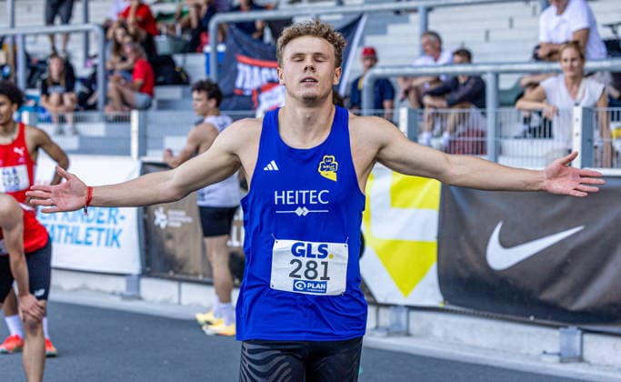 Deutsche Meisterschaften U20; Bochum-Wattenscheid, 11.07.2026 Jakob Kemminer (LAC Quelle Fürth); Deutsche Meisterschaften U20 im Lohrheide-Stadion in Bochum-Wattenscheid am 11.07.2026, (Nordrhein-Westfalen). *** German U20 Championships, Bochum-Wattenscheid, July 11, 2026; Jakob Kemminer, LAC Quelle Fürth; German U20 Championships at Lohrheide Stadium in Bochum-Wattenscheid on July 11, 2026, North Rhine-Westphalia Copyright: xBEAUTIFULxSPORTS KJPetersx