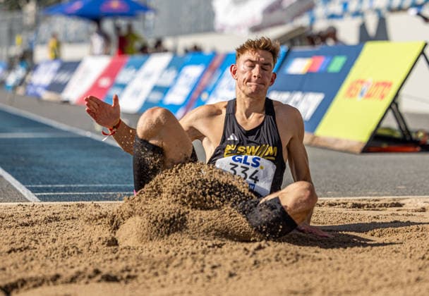 Deutsche Meisterschaften U20; Bochum-Wattenscheid, 11.07.2026 Benedikt Maurer (LG Stadtwerke München); Deutsche Meisterschaften U20 im Lohrheide-Stadion in Bochum-Wattenscheid am 11.07.2026, (Nordrhein-Westfalen). *** German U20 Championships, Bochum-Wattenscheid, July 11, 2026; Benedikt Maurer, LG Stadtwerke München; German U20 Championships at Lohrheide Stadium in Bochum-Wattenscheid on July 11, 2026, North Rhine-Westphalia Copyright: xBEAUTIFULxSPORTS KJPetersx