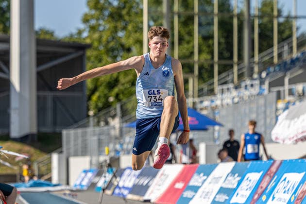 Deutsche Meisterschaften U20; Bochum-Wattenscheid, 11.07.2026 Tarik Benze (LG Weserbergland); Deutsche Meisterschaften U20 im Lohrheide-Stadion in Bochum-Wattenscheid am 11.07.2026, (Nordrhein-Westfalen). *** German U20 Championships, Bochum-Wattenscheid, July 11, 2026, Tarik Benze, LG Weserbergland German U20 Championships at Lohrheide Stadium in Bochum-Wattenscheid on July 11, 2026, North Rhine-Westphalia Copyright: xBEAUTIFULxSPORTS KJPetersx