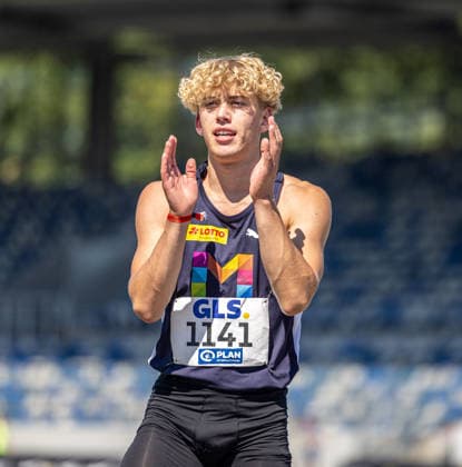 Deutsche Meisterschaften U20; Bochum-Wattenscheid, 11.07.2026 Johannes Böcher (USC Mainz); Deutsche Meisterschaften U20 im Lohrheide-Stadion in Bochum-Wattenscheid am 11.07.2026, (Nordrhein-Westfalen). *** German U20 Championships, Bochum-Wattenscheid, July 11, 2026 Johannes Böcher, USC Mainz German U20 Championships at Lohrheide Stadium in Bochum-Wattenscheid on July 11, 2026, North Rhine-Westphalia Copyright: xBEAUTIFULxSPORTS KJPetersx
