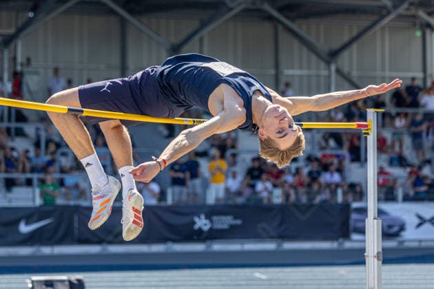 Deutsche Meisterschaften U20; Bochum-Wattenscheid, 11.07.2026 Keon Schmidt-Gothan (Munich Athletics); Deutsche Meisterschaften U20 im Lohrheide-Stadion in Bochum-Wattenscheid am 11.07.2026, (Nordrhein-Westfalen). *** German U20 Championships, Bochum-Wattenscheid, July 11, 2026; Keon Schmidt Gothan, Munich Athletics; German U20 Championships at Lohrheide Stadium in Bochum-Wattenscheid on July 11, 2026, North Rhine-Westphalia Copyright: xBEAUTIFULxSPORTS KJPetersx