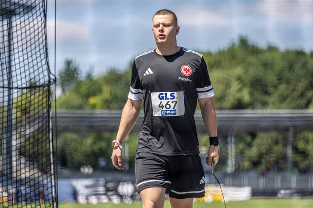 Deutsche Meisterschaften U20; Bochum-Wattenscheid, 11.07.2026 Matti Hummel (Eintracht Frankfurt e.V.); Deutsche Meisterschaften U20 im Lohrheide-Stadion in Bochum-Wattenscheid am 11.07.2026, (Nordrhein-Westfalen). *** German U20 Championships, Bochum-Wattenscheid, July 11, 2026, Matti Hummel, Eintracht Frankfurt e.V. German U20 Championships at Lohrheide Stadium in Bochum-Wattenscheid on July 11, 2026, North Rhine-Westphalia Copyright: xBEAUTIFULxSPORTS KJPetersx