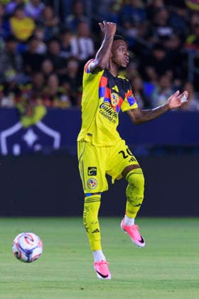 July 11, 2026, Carson, California, USA: Cristian Borja 26 of Club America reacts after the referee calls for a foul during their International Friendly, Länderspiel, Nationalmannschaft game against the LA Galaxy on Saturday July 11, 2026 at the Dignity Health Sports Park Stadium in Carson, California. Galaxy defeat America, 1-0. ARIANA RUIZ PI Carson USA - ZUMAp124 20260711_zaa_p124_036 Copyright: xArianaxRuizx