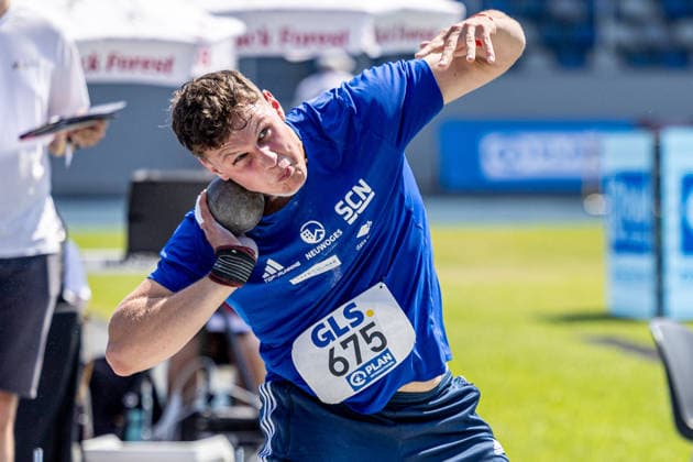 Deutsche Meisterschaften U20; Bochum-Wattenscheid, 11.07.2026 Anton Mündecke (SC Neubrandenburg); Deutsche Meisterschaften U20 im Lohrheide-Stadion in Bochum-Wattenscheid am 11.07.2026, (Nordrhein-Westfalen). *** German U20 Championships, Bochum-Wattenscheid, July 11, 2026, Anton Mündecke, SC Neubrandenburg German U20 Championships at Lohrheide Stadium in Bochum-Wattenscheid on July 11, 2026, North Rhine-Westphalia Copyright: xBEAUTIFULxSPORTS KJPetersx