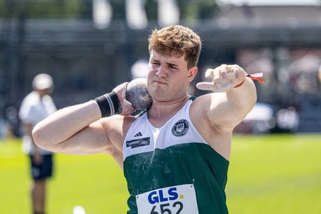 Deutsche Meisterschaften U20; Bochum-Wattenscheid, 11.07.2026 Lennart Muhl (TSG Bergedorf); Deutsche Meisterschaften U20 im Lohrheide-Stadion in Bochum-Wattenscheid am 11.07.2026, (Nordrhein-Westfalen). *** German U20 Championships, Bochum-Wattenscheid, July 11, 2026, Lennart Muhl, TSG Bergedorf German U20 Championships at Lohrheide Stadium in Bochum-Wattenscheid on July 11, 2026, North Rhine-Westphalia Copyright: xBEAUTIFULxSPORTS KJPetersx