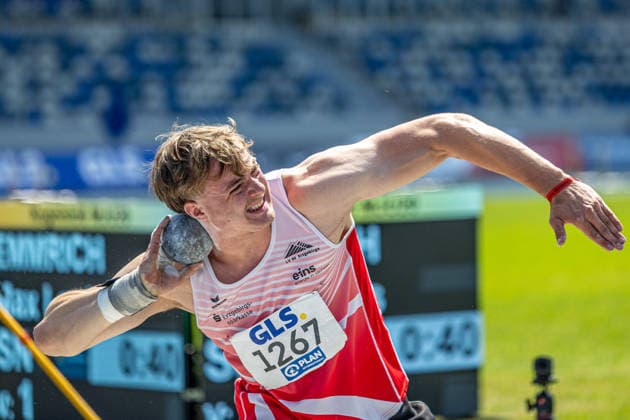 Deutsche Meisterschaften U20; Bochum-Wattenscheid, 11.07.2026 Max Louis Emmrich (LV 90 Erzgebirge); Deutsche Meisterschaften U20 im Lohrheide-Stadion in Bochum-Wattenscheid am 11.07.2026, (Nordrhein-Westfalen). *** German U20 Championships, Bochum-Wattenscheid, July 11, 2026 Max Louis Emmrich, LV 90 Erzgebirge German U20 Championships at Lohrheide Stadium in Bochum-Wattenscheid on July 11, 2026, North Rhine-Westphalia Copyright: xBEAUTIFULxSPORTS KJPetersx
