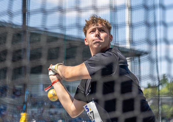 Deutsche Meisterschaften U20; Bochum-Wattenscheid, 11.07.2026 Lukas Melzer (LG Teck); Deutsche Meisterschaften U20 im Lohrheide-Stadion in Bochum-Wattenscheid am 11.07.2026, (Nordrhein-Westfalen). *** German U20 Championships, Bochum-Wattenscheid, July 11, 2026, Lukas Melzer, LG Teck German U20 Championships at Lohrheide Stadium in Bochum-Wattenscheid on July 11, 2026, North Rhine-Westphalia Copyright: xBEAUTIFULxSPORTS KJPetersx