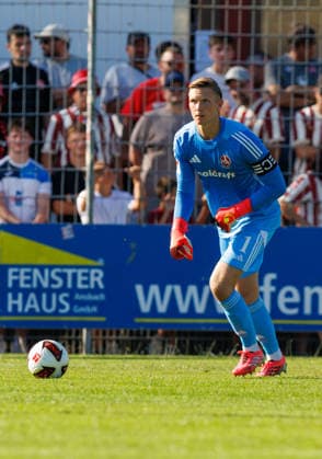 11.07.2026 - Fussball - Saison 2026 2027 - Testspiel Freundschaftsspiel Vorbereitungsspiel: SpVgg Ansbach 09 - 1. FC Nürnberg Nuernberg FCN ( Club ) - Sportfoto Zink DaMa - xdaxmax - Jan Reichert (1, 1. FC Nürnberg FCN ) *** July 11, 2026 Soccer Season 2026–2027 Exhibition Match Friendly Match Preseason Match SpVgg Ansbach 09 vs. 1 FC Nürnberg Nuremberg FCN Club Sports Photo Zink DaMa xdaxmax Jan Reichert 1, 1 FC Nürnberg FCN