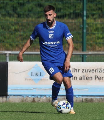 Fußball Testspiel FSV 08 Bietigheim-Bissingen vs. SG Sonnenhof Großaspach , Auron Selimi ( Bissi ) *** Soccer Friendly Match: FSV 08 Bietigheim-Bissingen vs. SG Sonnenhof Großaspach, Auron Selimi Bissi