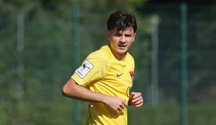 Fußball Testspiel FSV 08 Bietigheim-Bissingen vs. SG Sonnenhof Großaspach , Antonis Aidonis ( Aspach ) *** Soccer Friendly Match: FSV 08 Bietigheim-Bissingen vs. SG Sonnenhof Großaspach, Antonis Aidonis, Aspach