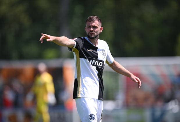 Fussball 1. Bundesliga 2026 2027 Testspiel 11.07.2026 SV Elversberg - FC Thun Lukasz Poreba (SV Elversberg) *** Soccer, Bundesliga 1, 2026–2027, Friendly Match, July 11, 2026, SV Elversberg vs. FC Thun, Lukasz Poreba, SV Elversberg