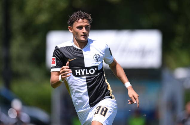 Fussball 1. Bundesliga 2026 2027 Testspiel 11.07.2026 SV Elversberg - FC Thun Lionel Notarrigo (SV Elversberg) *** Soccer, Bundesliga 1, 2026–2027, Friendly Match, July 11, 2026, SV Elversberg vs. FC Thun, Lionel Notarrigo, SV Elversberg