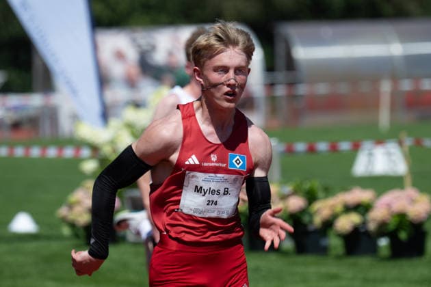 RECORD DATE NOT STATED Norddeutsche Leichtathletik Meisterschaften - Bremen, Deutschland 11.07.2026 BREMEN, DEUTSCHLAND - JULY 11: Myles BOY (Start Nr. 274, Hamburger SV) during the Norddeutsche Leichtathletik Meisterschaften at Bremen on July 11, 2026 in Bremen, Deutschland. *** North German Track and Field Championships, Bremen, Germany, July 11, 2026 BREMEN, GERMANY JULY 11 Myles BOY Start No. 274, Hamburger SV during the North German Track and Field Championships in Bremen on July 11, 2026 in Bremen, Germany Copyright: xBEAUTIFULxSPORTS PeterxWeberx