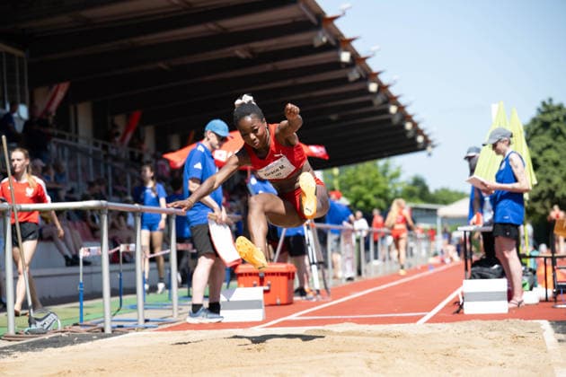 RECORD DATE NOT STATED Norddeutsche Leichtathletik Meisterschaften - Bremen, Deutschland 11.07.2026 BREMEN, DEUTSCHLAND - JULY 11: Grace MONONO (Start Nr. 127, LG Nord Berlin) during the Norddeutsche Leichtathletik Meisterschaften at Bremen on July 11, 2026 in Bremen, Deutschland. *** North German Track and Field Championships, Bremen, Germany, July 11, 2026 BREMEN, GERMANY JULY 11 Grace MONONO Start No. 127, LG Nord Berlin during the North German Track and Field Championships in Bremen on July 11, 2026 in Bremen, Germany Copyright: xBEAUTIFULxSPORTS PeterxWeberx