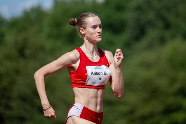 RECORD DATE NOT STATED Norddeutsche Leichtathletik Meisterschaften - Bremen, Deutschland 11.07.2026 BREMEN, DEUTSCHLAND - JULY 11: Alison GRAF (Start Nr. 120, LG Nord Berlin) during the Norddeutsche Leichtathletik Meisterschaften at Bremen on July 11, 2026 in Bremen, Deutschland. *** North German Track and Field Championships, Bremen, Germany, July 11, 2026 BREMEN, GERMANY JULY 11 Alison GRAF Start No. 120, LG Nord Berlin during the North German Track and Field Championships in Bremen on July 11, 2026 in Bremen, Germany Copyright: xBEAUTIFULxSPORTS PeterxWeberx