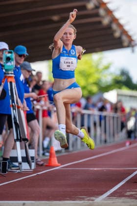 RECORD DATE NOT STATED Norddeutsche Leichtathletik Meisterschaften - Bremen, Deutschland 11.07.2026 BREMEN, DEUTSCHLAND - JULY 11: Lara GESCH (Start Nr. 409, Garbsener SC) during the Norddeutsche Leichtathletik Meisterschaften at Bremen on July 11, 2026 in Bremen, Deutschland. *** North German Track and Field Championships, Bremen, Germany, July 11, 2026 BREMEN, GERMANY JULY 11 Lara GESCH Start No. 409, Garbsener SC during the North German Track and Field Championships in Bremen on July 11, 2026 in Bremen, Germany Copyright: xBEAUTIFULxSPORTS PeterxWeberx