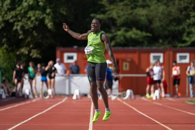 RECORD DATE NOT STATED Norddeutsche Leichtathletik Meisterschaften - Bremen, Deutschland 11.07.2026 BREMEN, DEUTSCHLAND - JULY 11: Noah OLABISI (Start Nr. 222, SV Werder Bremen) during the Norddeutsche Leichtathletik Meisterschaften at Bremen on July 11, 2026 in Bremen, Deutschland. *** North German Track and Field Championships, Bremen, Germany, July 11, 2026 BREMEN, GERMANY JULY 11 Noah OLABISI Start No. 222, SV Werder Bremen during the North German Track and Field Championships in Bremen on July 11, 2026 in Bremen, Germany Copyright: xBEAUTIFULxSPORTS PeterxWeberx