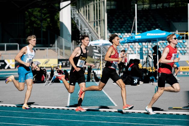 Merheim Finn Jakob (TuS Koeln rrh., 1037, 1500m Maenner), Hoyer Piet (Koenigsteiner LV, 518, 1500m Maenner), GER, Leichtathletik, Athletics, Deutsche Meisterschaften U16 U20, Wattenscheid, 11.07.2026, GER, Leichtathletik, Athletics, Deutsche Meisterschaften U16 U20, Wattenscheid, 11.07.2026 Wattenscheid *** Merheim Finn Jakob, TuS Koeln rrh, 1037, Men s 1500m; Hoyer Piet, Koenigsteiner LV, 518, Men s 1500m; GER, Track and Field, Athletics, German U16 and U20 Championships, Wattenscheid, July 11, 2026, GER, Track and Field, Athletics, German U16 and U20 Championships, Wattenscheid, July 11, 2026, Wattenscheid Copyright: xStefanxMayerx EP_SMR
