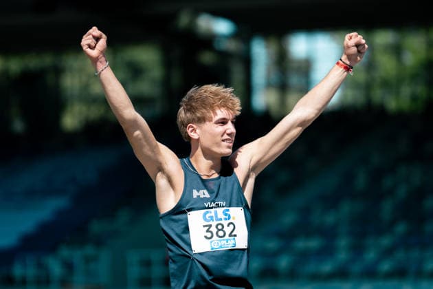 Schmidt-Gothan Keon (Munich Athletics, 382, Hochsprung Maenner), GER, Leichtathletik, Athletics, Deutsche Meisterschaften U16 U20, Wattenscheid, 11.07.2026, GER, Leichtathletik, Athletics, Deutsche Meisterschaften U16 U20, Wattenscheid, 11.07.2026 Wattenscheid *** Schmidt Gothan Keon Munich Athletics, 382, Men s High Jump, GER, Track and Field, Athletics, German U16 and U20 Championships, Wattenscheid, July 11, 2026, GER, Track and Field, Athletics, German U16 and U20 Championships, Wattenscheid, July 11, 2026, Wattenscheid Copyright: xStefanxMayerx EP_SMR