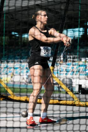 Hegemann Clara (LG Stadtwerke Muenchen, 350, Hammerwurf Frauen), GER, Leichtathletik, Athletics, Deutsche Meisterschaften U16 U20, Wattenscheid, 11.07.2026, GER, Leichtathletik, Athletics, Deutsche Meisterschaften U16 U20, Wattenscheid, 11.07.2026 Wattenscheid *** Clara Hegemann, LG Stadtwerke München, 350, Women s Hammer Throw, GER, Track and Field, Athletics, German U16 and U20 Championships, Wattenscheid, July 11, 2026, GER, Track and Field, Athletics, German U16 and U20 Championships, Wattenscheid, July 11, 2026, Wattenscheid Copyright: xStefanxMayerx EP_SMR