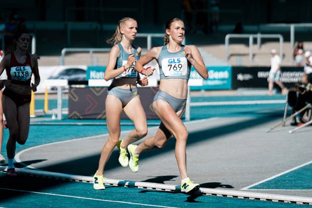 Miller Lera (VfL Loeningen, 769, 1500m Frauen), Terhorst Paula (VfL Loeningen, 770, 1500m Frauen), GER, Leichtathletik, Athletics, Deutsche Meisterschaften U16 U20, Wattenscheid, 11.07.2026, GER, Leichtathletik, Athletics, Deutsche Meisterschaften U16 U20, Wattenscheid, 11.07.2026 Wattenscheid *** Miller Lera, VfL Loeningen, 769, Women s 1500m, Terhorst Paula, VfL Loeningen, 770, Women s 1500m, GER, Track and Field, Athletics, German U16 and U20 Championships, Wattenscheid, July 11, 2026, GER, Track and Field, Athletics, German U16 and U20 Championships, Wattenscheid, July 11, 2026, Wattenscheid Copyright: xStefanxMayerx EP_SMR
