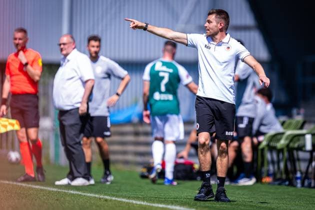 DORDRECHT , 11-07-2026 , M-Scores Stadium , season 2026 2027 , Dutch Preseason football , match between FC Dordrecht and Excelsior Rotterdam , picture shows Excelsior Rotterdam trainer Ruben den Uil Dordrecht - Excelsior (friendly)  x204992171x Copyright:
