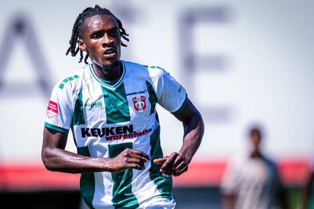 DORDRECHT , 11-07-2026 , M-Scores Stadium , season 2026 2027 , Dutch Preseason football , match between FC Dordrecht and Excelsior Rotterdam , picture shows FC Dordrecht player Yunus Younous Dordrecht - Excelsior (friendly)  x204992182x Copyright: