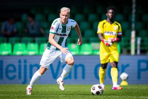DORDRECHT , 11-07-2026 , M-Scores Stadium , season 2026 2027 , Dutch Preseason football , match between FC Dordrecht and Excelsior Rotterdam , picture shows FC Dordrecht player Lucas Woudenberg Dordrecht - Excelsior (friendly)  x204992196x Copyright: