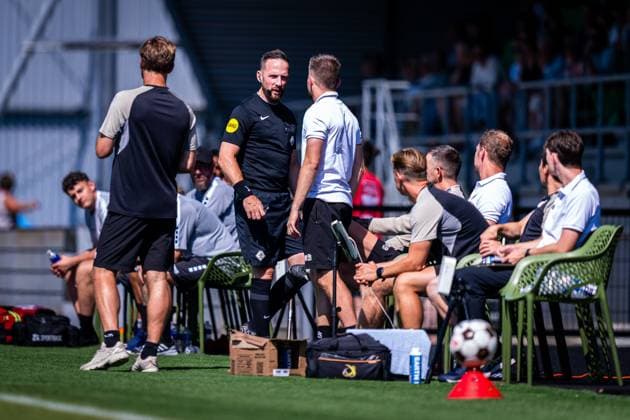 DORDRECHT , 11-07-2026 , M-Scores Stadium , season 2026 2027 , Dutch Preseason football , match between FC Dordrecht and Excelsior Rotterdam , picture shows Referee Edwin van de Graaf Dordrecht - Excelsior (friendly)  x204992205x Copyright: