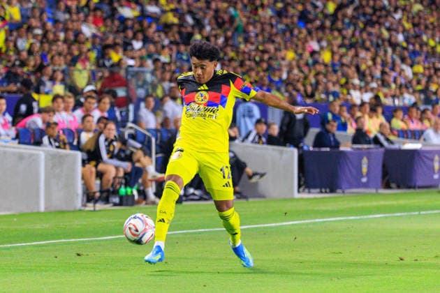July 11, 2026, Carson, California, USA: Isaias Violante 12 of the Club America during a friendly match against the LA Galaxy on Saturday July 11, 2026 at Dignity Health Sports Park Stadium in Carson, California. JAVIER ROJAS PI Carson USA - ZUMAp124 20260711_zaa_p124_048 Copyright: xJavierxRojasx